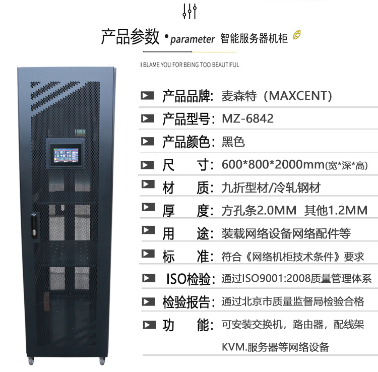 MZ-6842智能機柜2米42U高800深產(chǎn)品參數(shù)